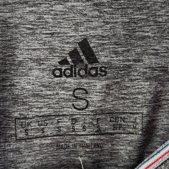 Adidas USA Men Small Stretchy Short Sleeve Blue Red Gray Polo Shirt Adult Sports - Picture 8 of 14